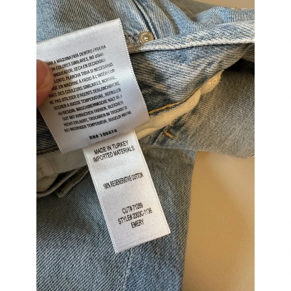 Citizens of Humanity Emery Crop Jeans in Light Indigo Wash | Size 28